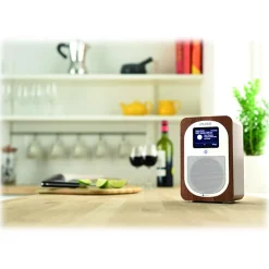 Pure - Evoke H3 - Walnut - Portable DAB/DAB+ and FM Radio with Bluetooth - High Quality Digital Radio - Avvenice