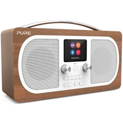 Pure - Evoke H6 - Walnut - Portable DAB/DAB+ and FM Radio with Bluetooth - High Quality Digital Radio - Avvenice