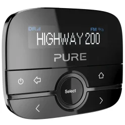 Pure - Highway 200 - In-Car DAB/DAB+ Radio Adapter with Music via Aux-In - High Quality Digital Radio - Avvenice