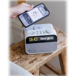 Pure - Moment Charge - The Ambient Sleep Companion with Wireless Charging - Cotton White - High Quality Digital Radio - Avvenice