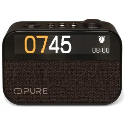 Pure - Moment Charge - The Ambient Sleep Companion with Wireless Charging - Coffee Black - High Quality Digital Radio - Avvenice