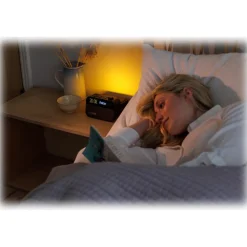 Pure - Moment Charge - The Ambient Sleep Companion with Wireless Charging - Coffee Black - High Quality Digital Radio - Avvenice