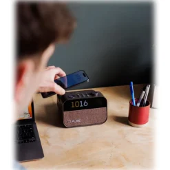 Pure - Moment Charge - The Ambient Sleep Companion with Wireless Charging - Coffee Black - High Quality Digital Radio - Avvenice