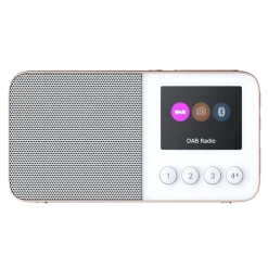 Pure - Move T4 - White - Pocket-Sized Personal DAB+/FM Rechargeable Radio with Bluetooth - High Quality Digital Radio - Avvenice