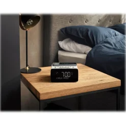 Pure - Siesta Charge - Polar - Alarm Clock Radio Premium - DAB+/FM/Bluetooth - Wireless Charger - High Quality Digital Radio - Avvenice