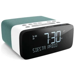 Pure - Siesta Rise S - Mint - Bedside DAB+/FM Alarm Clock Radio with Bluetooth - High Quality Digital Radio - Avvenice