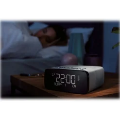 Pure - Siesta Rise S - Polar - Bedside DAB+/FM Alarm Clock Radio with Bluetooth - High Quality Digital Radio - Avvenice