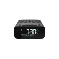 Pure - Siesta S2 - Graphite - Digital and FM Alarm Clock Radio with CrystalVue Display - High Quality Digital Radio - Avvenice