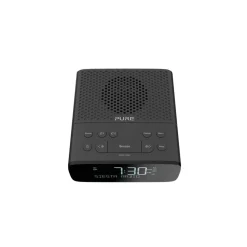 Pure - Siesta S2 - Graphite - Digital and FM Alarm Clock Radio with CrystalVue Display - High Quality Digital Radio - Avvenice