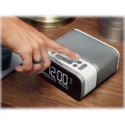 Pure - Siesta S6 - Polar - Premium DAB+/FM Alarm Clock Radio with Bluetooth and CrystalVue+ - High Quality Digital Radio - Avvenice