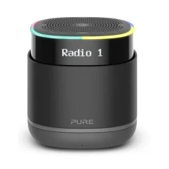 Pure - StreamR - Charcoal - Portable Smart Radio with Bluetooth and One-Touch Alexa - High Quality Digital Radio - Avvenice