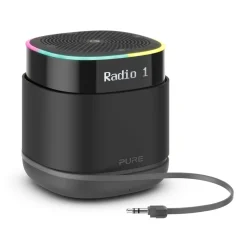 Pure - StreamR - Charcoal - Portable Smart Radio with Bluetooth and One-Touch Alexa - High Quality Digital Radio - Avvenice