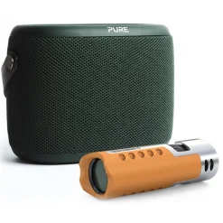 Pure - Woodland Explorer Pack - Sunset Orange - Mobile Speaker - High Quality Digital Radio - Avvenice