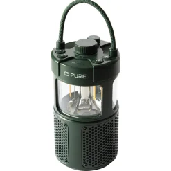 Pure - Woodland Glow - Waterproof Outdoor Speaker with Led Lamp - High Quality Digital Radio - Avvenice