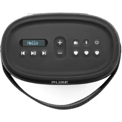 Pure - Woodland Waterproof (IP67) Outdoor Speaker with Bluetooth and FM/DAB+ Radio - Black - High Quality Digital Radio - Avvenice