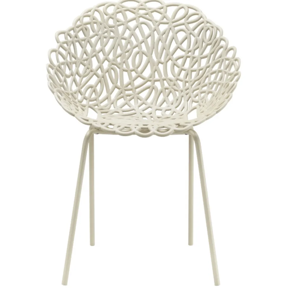 Qeeboo - Bacana Chair Indoor/Outdoor Set of 2 Pieces - Ivory - Qeeboo Chair by Estudio Campana - Furnishing - Home - Avvenice