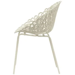 Qeeboo - Bacana Chair Indoor/Outdoor Set of 2 Pieces - Ivory - Qeeboo Chair by Estudio Campana - Furnishing - Home - Avvenice