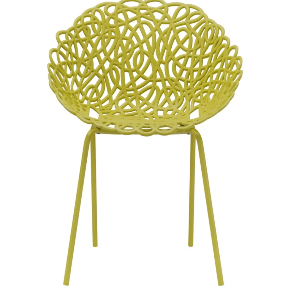 Qeeboo - Bacana Chair Indoor/Outdoor Set of 2 Pieces - Mustard - Qeeboo Chair by Estudio Campana - Furnishing - Home - Avvenice