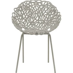 Qeeboo - Bacana Chair Indoor/Outdoor Set of 2 Pieces - Dove Grey - Qeeboo Chair by Estudio Campana - Furnishing - Home - Avvenice