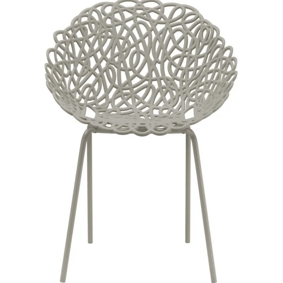 Qeeboo - Bacana Chair Indoor/Outdoor Set of 2 Pieces - Dove Grey - Qeeboo Chair by Estudio Campana - Furnishing - Home - Avvenice