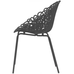 Qeeboo - Bacana Chair Indoor/Outdoor Set of 2 Pieces - Black - Qeeboo Chair by Estudio Campana - Furnishing - Home - Avvenice