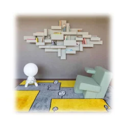 Qeeboo - Carpet Dog Yellow Rectangular - Rectangular - Qeeboo Carpet by Andrea Branzi - Furnishing - Home - Avvenice