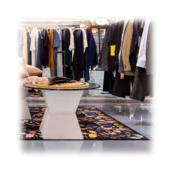 Qeeboo - Carpet Let’s Dance Animal Traces Dark Rectangular - Rectangular - Qeeboo Carpet by Nynke Tynagel - Furnishing - Home - Avvenice