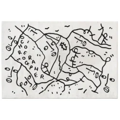 Qeeboo - ChoreograpHer Carpet Rectangular - Qeeboo Carpet by Shantell Martin - Furnishing - Home - Avvenice