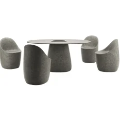 Qeeboo - Cobble Chair - Grey Mix - Qeeboo Chair by Elisa Giovannoni - Furnishing - Home - Avvenice