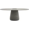 Qeeboo - Cobble Table 190 cm Stoneware Bucket - Grey Mix - Qeeboo Table by Elisa Giovannoni - Furnishing - Home - Avvenice