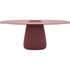 Qeeboo - Cobble Table 190 HPL Bucket - Indian Red - Qeeboo Table by Elisa Giovannoni - Furnishing - Home - Avvenice