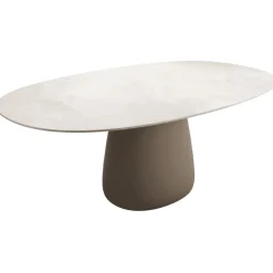 Qeeboo - Cobble Table Top 190 cm Gress Stoneware - Ivory - Qeeboo Table by Elisa Giovannoni - Furnishing - Home - Avvenice