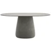 Qeeboo - Cobble Table Top 160 cm Stoneware - Grey Mix - Qeeboo Table by Elisa Giovannoni - Furnishing - Home - Avvenice
