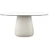 Qeeboo - Cobble Table Top 160 cm HPL - Warm White Black Stratified - Qeeboo Table by Elisa Giovannoni - Furnishing - Home - Avvenice