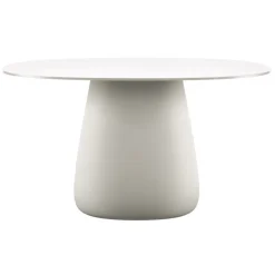 Qeeboo - Cobble Table Top 135 cm HPL - White Warm - Qeeboo Table by Elisa Giovannoni - Furnishing - Home - Avvenice