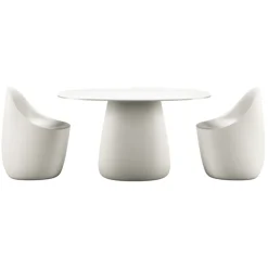 Qeeboo - Cobble Table Top 135 cm HPL - White Warm - Qeeboo Table by Elisa Giovannoni - Furnishing - Home - Avvenice