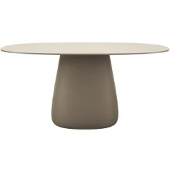 Qeeboo - Cobble Table Top 160 cm Stoneware - Ivory - Qeeboo Table by Elisa Giovannoni - Furnishing - Home - Avvenice