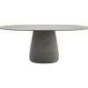 Qeeboo - Cobble Table Top 190 cm Gress Stoneware - Grey Mix - Qeeboo Table by Elisa Giovannoni - Furnishing - Home - Avvenice