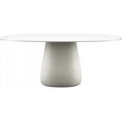 Qeeboo - Cobble Table Top 190 cm HPL - Warm White - Qeeboo Table by Elisa Giovannoni - Furnishing - Home - Avvenice