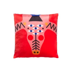 Qeeboo - Cushion Oggian Crocopink (45x45cm) - Qeeboo Pillow by Marco Oggian - Furnishing - Home - Avvenice