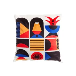 Qeeboo - Cushion Oggian Face (45x45cm) - Qeeboo Pillow by Marco Oggian - Furnishing - Home - Avvenice