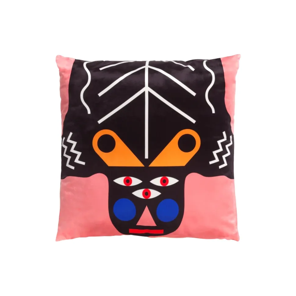 Qeeboo - Cushion Oggian Kinotto (45x45cm) - Qeeboo Pillow by Marco Oggian - Furnishing - Home - Avvenice