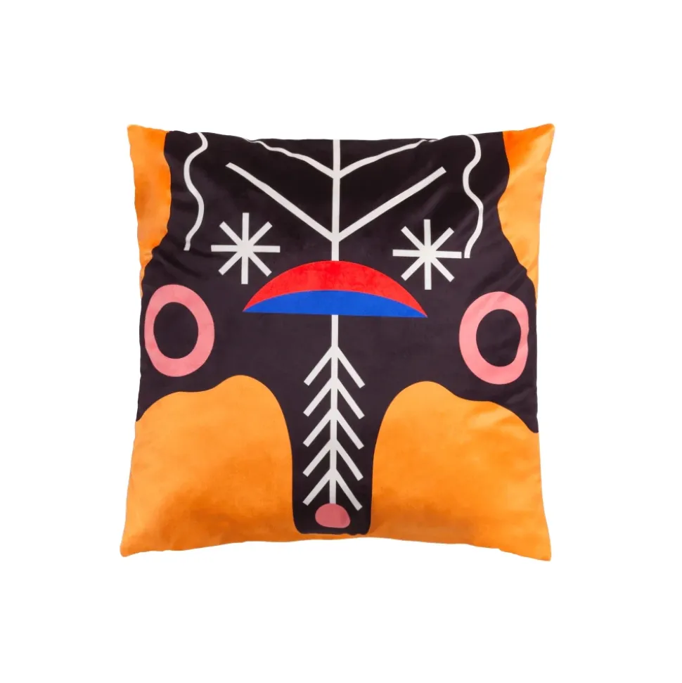 Qeeboo - Cushion Oggian Kinotto (45x45cm) - Qeeboo Pillow by Marco Oggian - Furnishing - Home - Avvenice