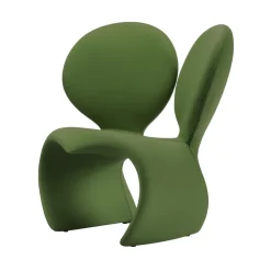 Qeeboo - Don’t F**K With The Mouse Armchair (Fabric) - Dark Green - Qeeboo Armchair by Ron Arad - Furnishing - Home - Avvenice