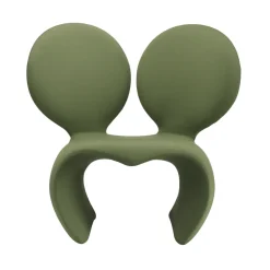 Qeeboo - Don’t F**K With The Mouse Armchair (Fabric) - Green - Qeeboo Armchair by Ron Arad - Furnishing - Home - Avvenice