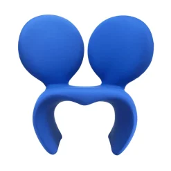 Qeeboo - Don’t F**K With The Mouse Armchair (Fabric) - Blue - Qeeboo Armchair by Ron Arad - Furnishing - Home - Avvenice