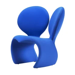 Qeeboo - Don’t F**K With The Mouse Armchair (Fabric) - Blue - Qeeboo Armchair by Ron Arad - Furnishing - Home - Avvenice