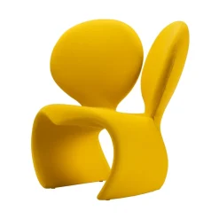 Qeeboo - Don’t F**K With The Mouse Armchair (Fabric) - Yellow - Qeeboo Armchair by Ron Arad - Furnishing - Home - Avvenice