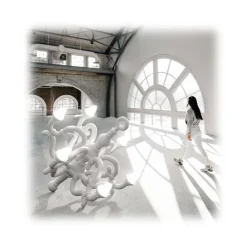 Qeeboo - Fallen Chandelier XL - Powder Pink - Qeeboo Chandelier by Studio Job - Lighting - Home - Avvenice