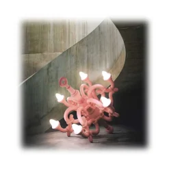 Qeeboo - Fallen Chandelier XL - Powder Pink - Qeeboo Chandelier by Studio Job - Lighting - Home - Avvenice